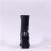 Una Healy Feathered Block Heel Ankleboot - Vinyl